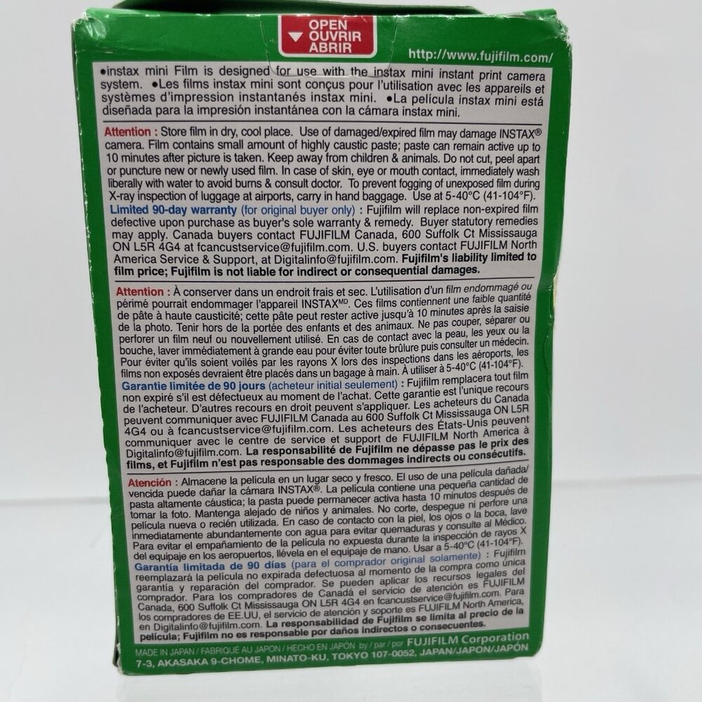 Fujifilm Instax Mini Film 30 Sheets (3 Sealed Packs) EXPIRED 06/2021 - Picture 8 of 9